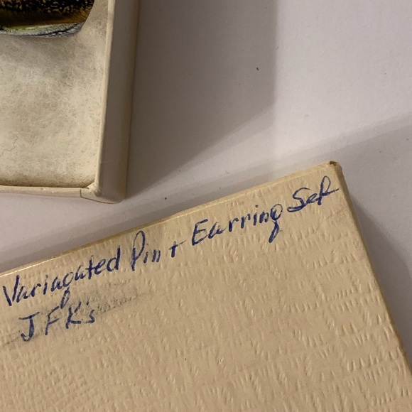 Jules Perrier handmade brooch and earring - Picture 7 of 7